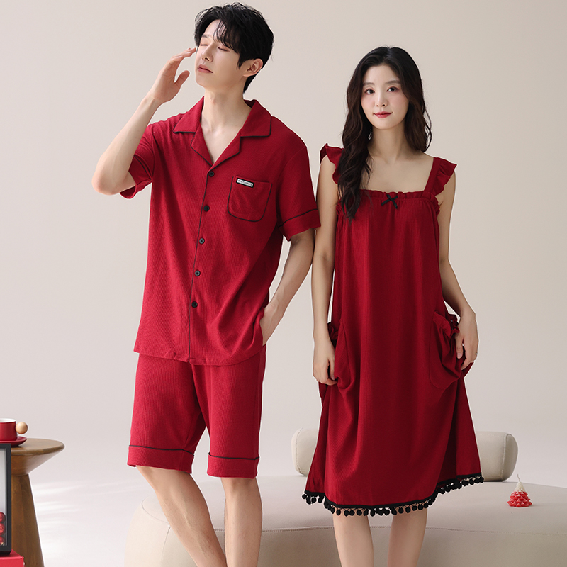 Mens Fashion Young - Любители пижам, праздничные красные цвета, модные