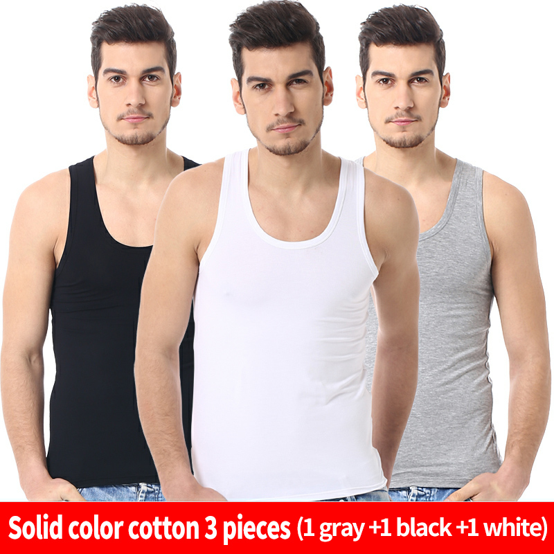 Mens Fashion Young - Мужской хлопковый тонкий жилет из 3