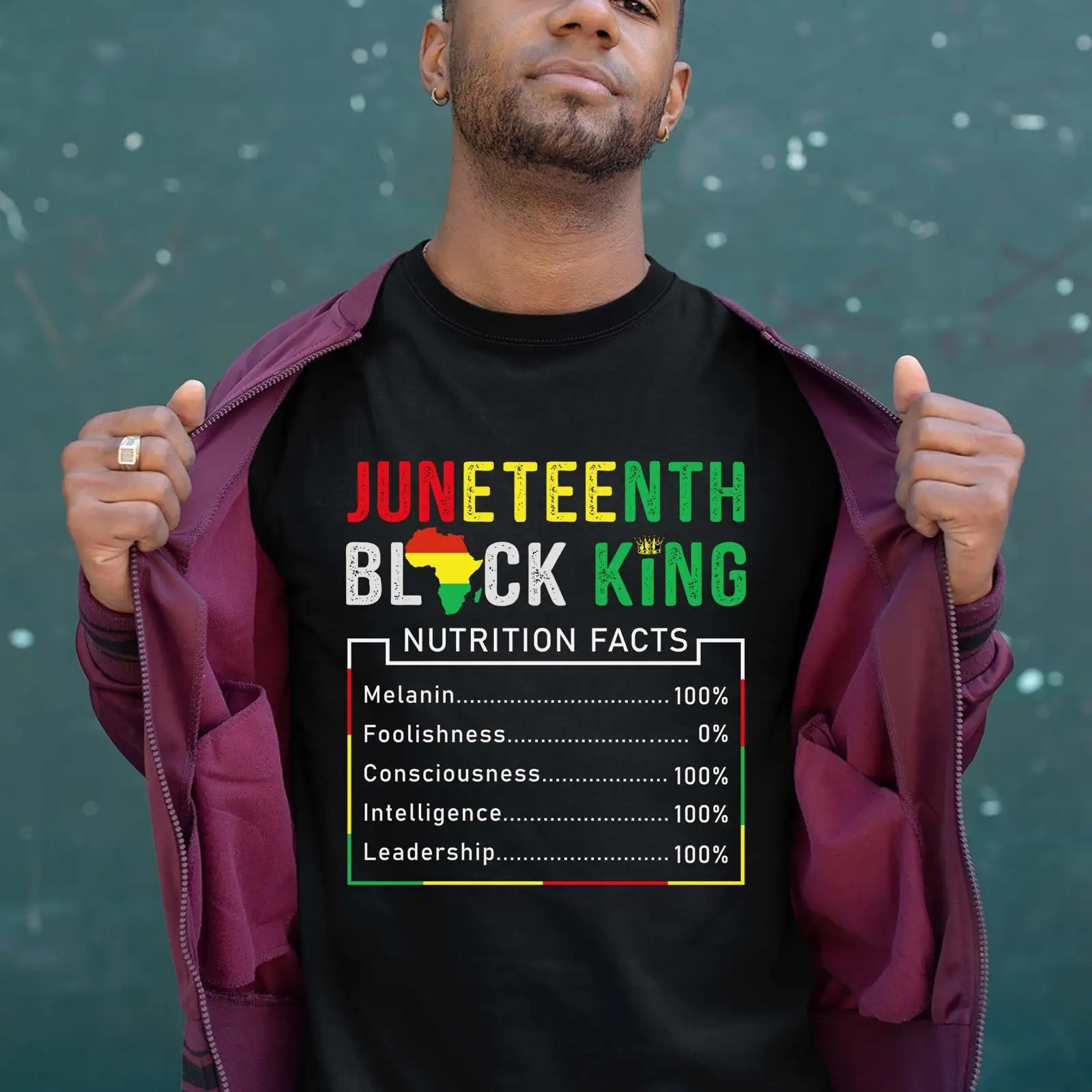 Men'S Fashion History - Футболка Juneteenth Black King T-Shirt History