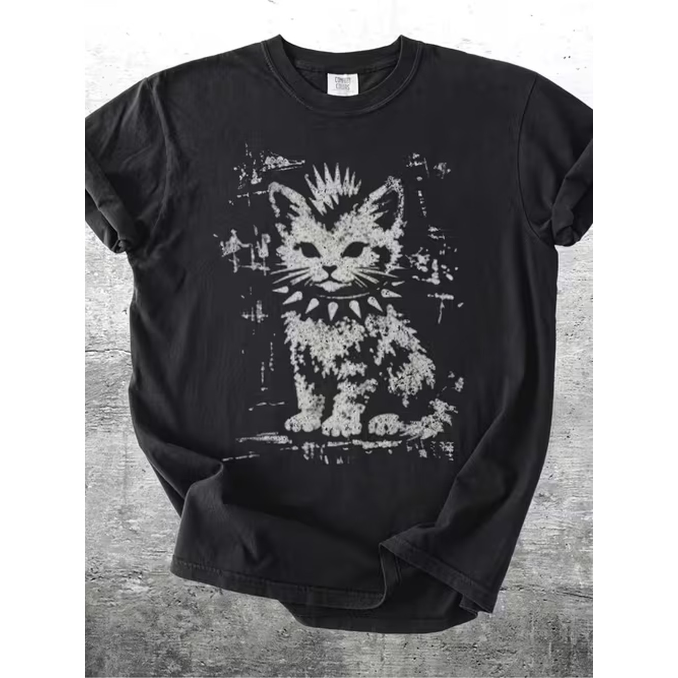 Graphic Tee Oversized - Винтажная забавная футболка в стиле гранж