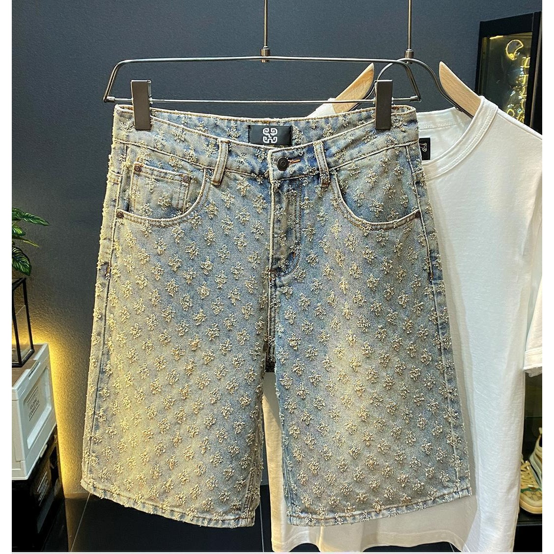 Men'S Fashion Jeans - Летние джинсовые шорты для мужчин: повседневные,