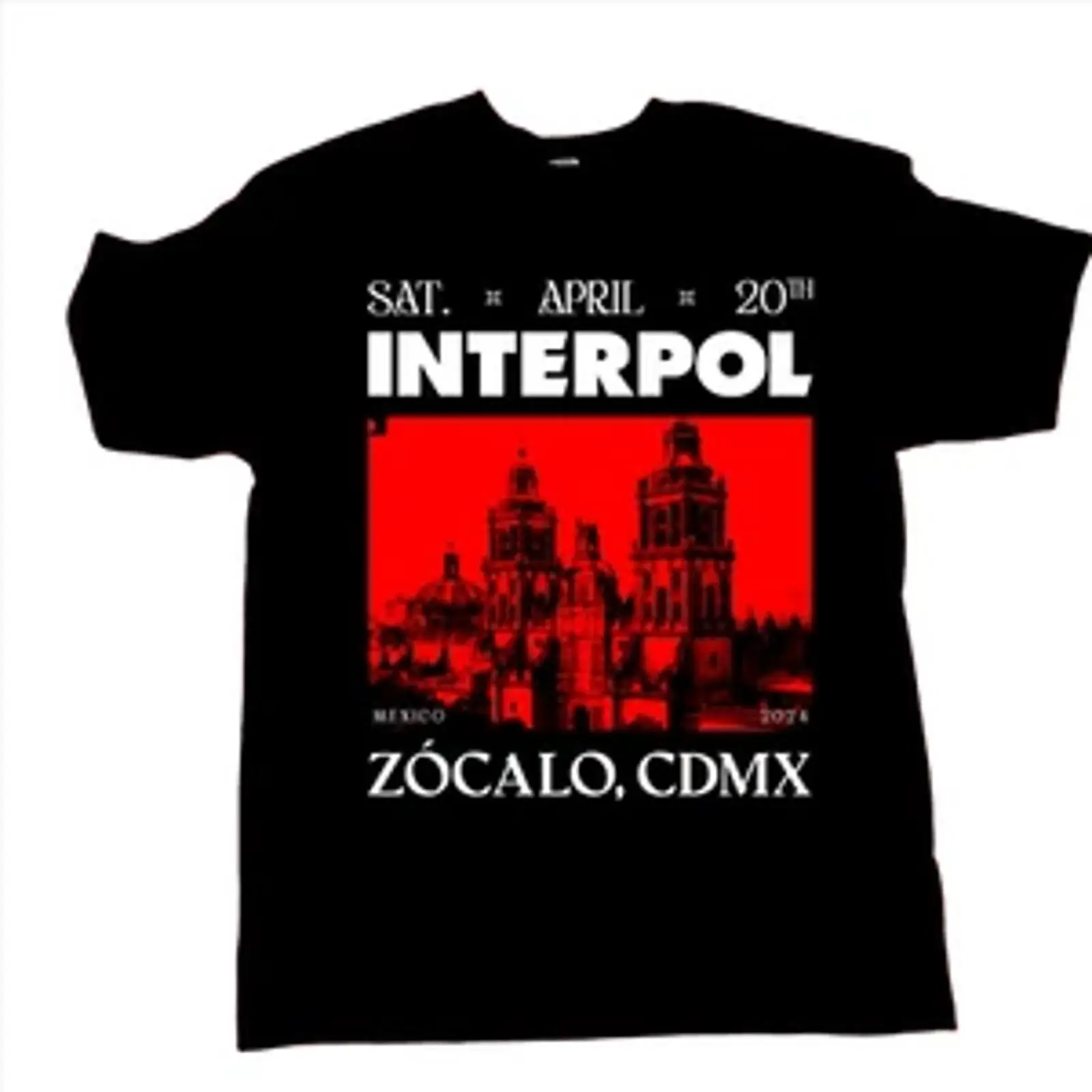 Men'S Fashion Zocalo - Футболка Interpol Mexico Zocalo Cdmx, 20