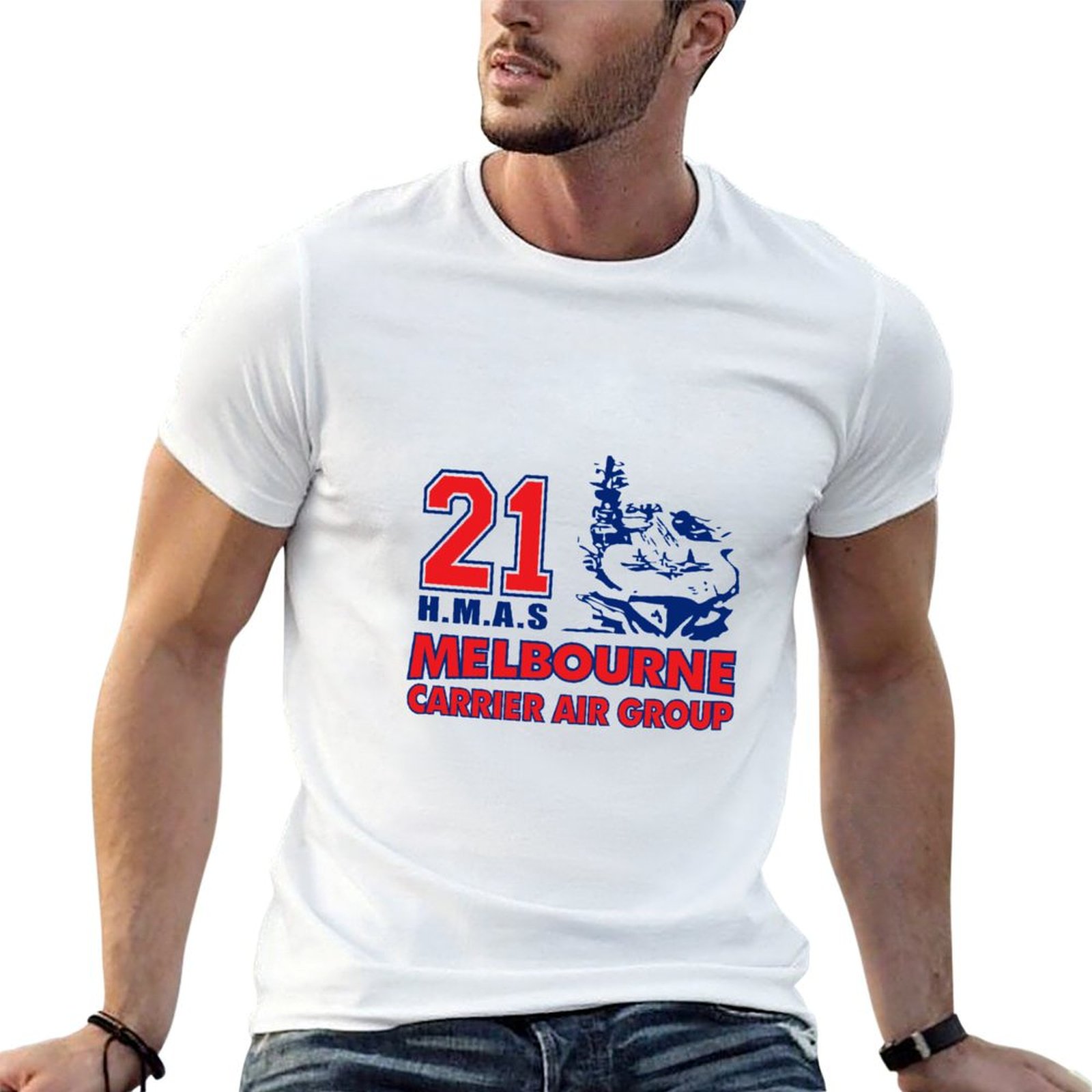 Mens Fashion Melbourne - Футболка HMAS Melbourne Carrier Air Group
