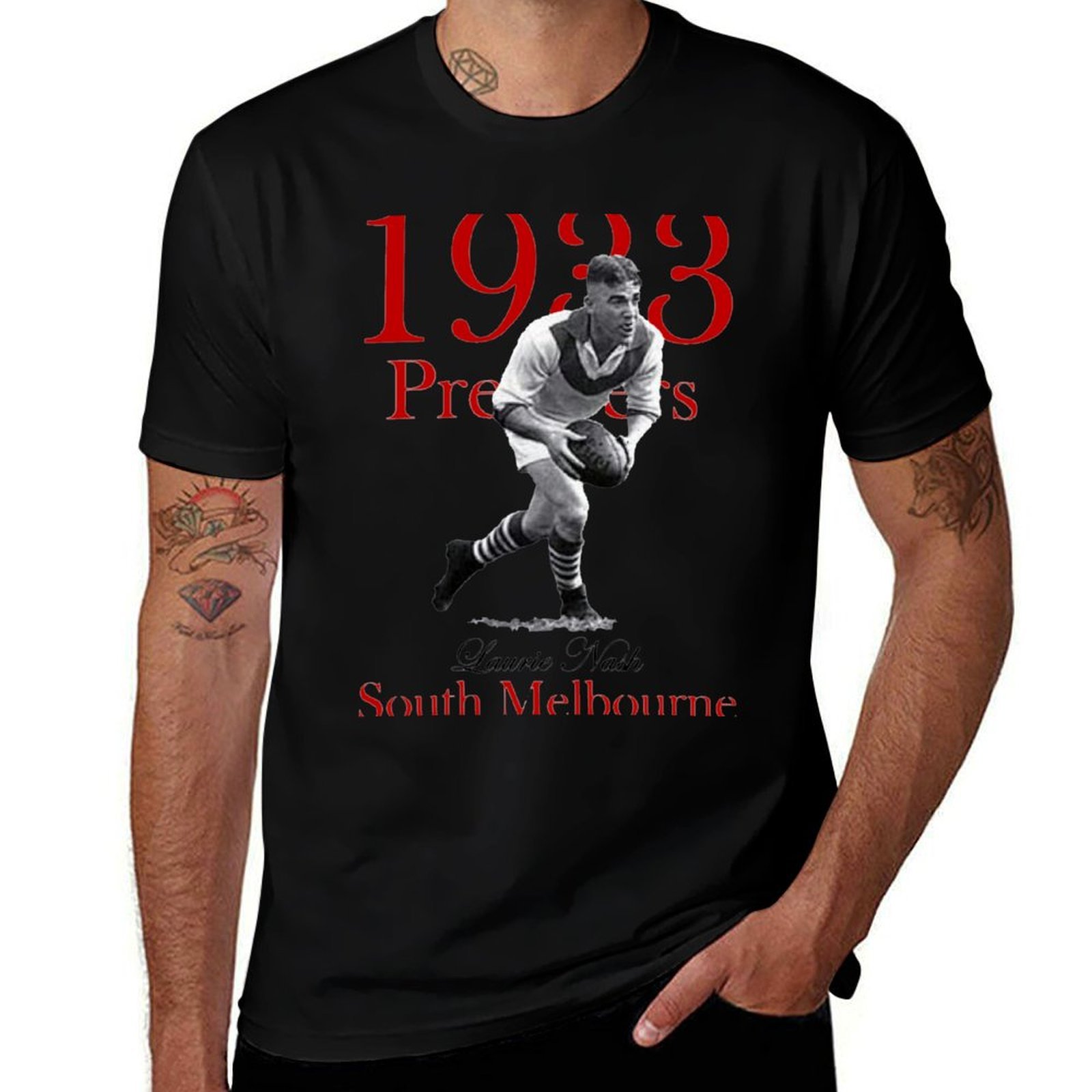 Mens Fashion Melbourne - Футболка South Melbourne - 1933 VFL