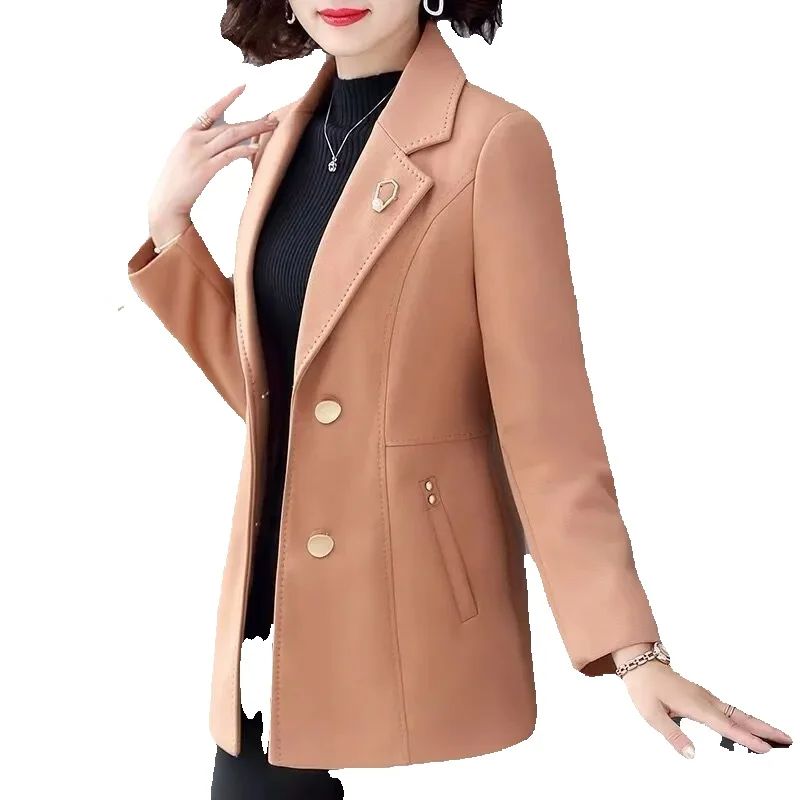 Mens Fashion Blazer - Осеннее пальто, короткое 40-летнее 50, женское