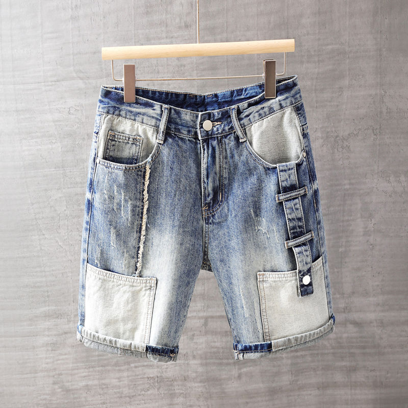 Men'S Fashion Loose Pants - Мужские короткие джинсовые брюки с карманами,