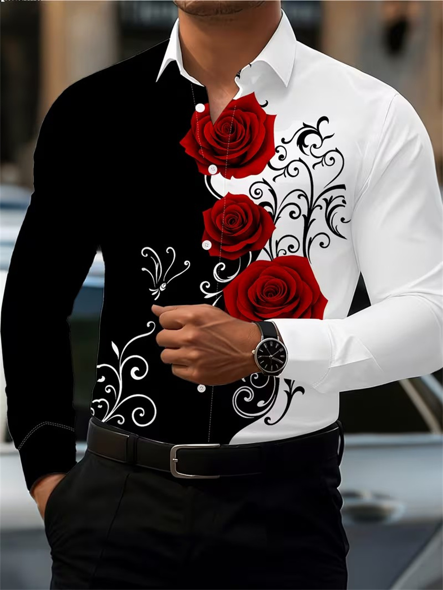 Quality Men'S Fashion - Мужская рубашка с длинным рукавом и