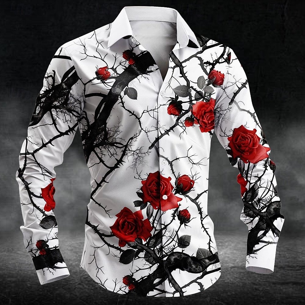 Mens Fashion Casual Outfits - Модная мужская рубашка с 3D-принтом в