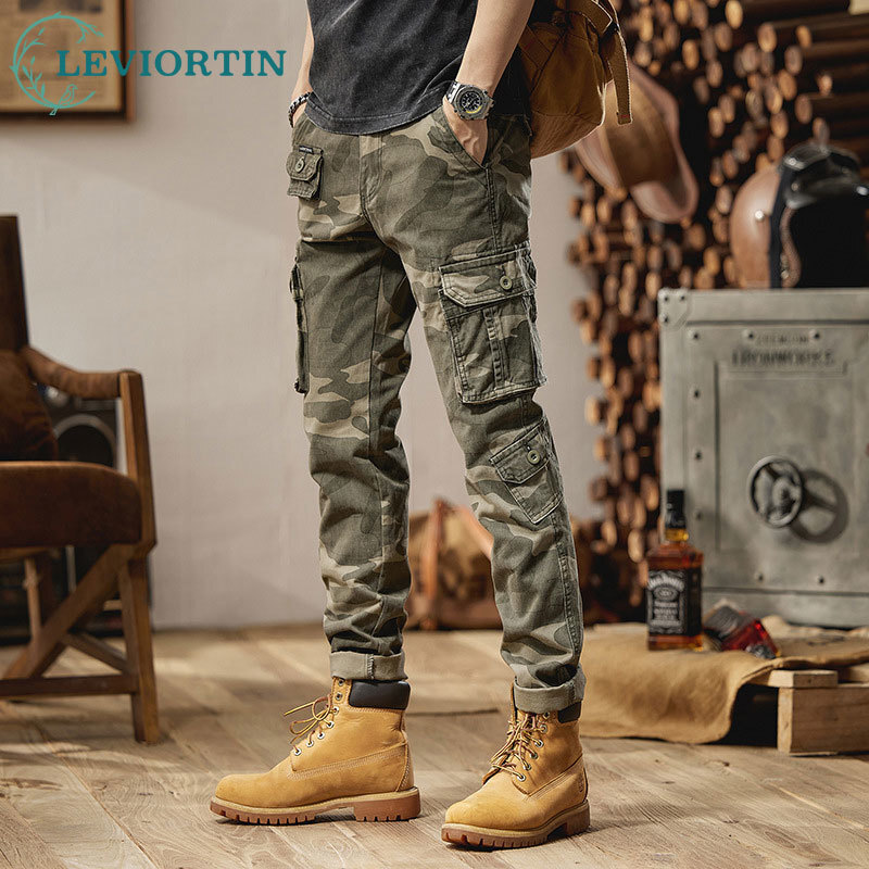 Mens Fashion Camo Pants - 2025 г., мужские модные модные свободные