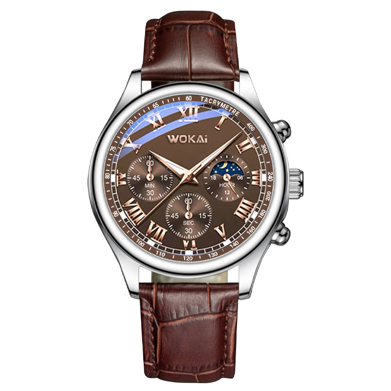 2023 горячая Распродажа WOKAI, – обзор и цена Men'S Fashion Quartz Watch Wokai