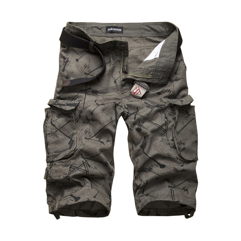 Мужские хлопковые шорты-карго  – обзор и цена Mens Fashion Camo Pants