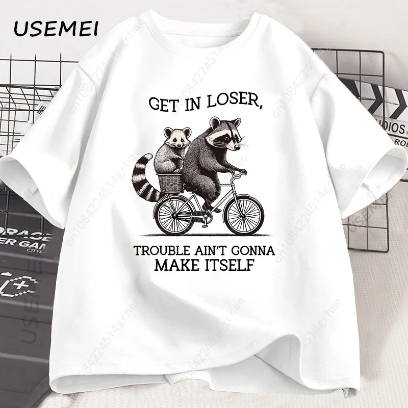 Футболка Get in Loser с забавн – обзор и цена Graphic Tee Oversized