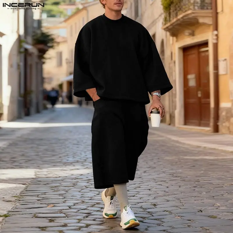 Мужской комплект INCERUN: одно – обзор и цена Streetwear Hoodie