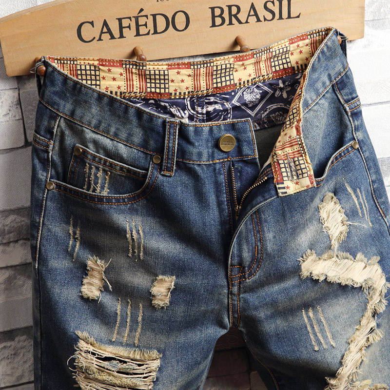 Рваные джинсовые шорты в стиле – обзор и цена Men'S Fashion Loose Pants