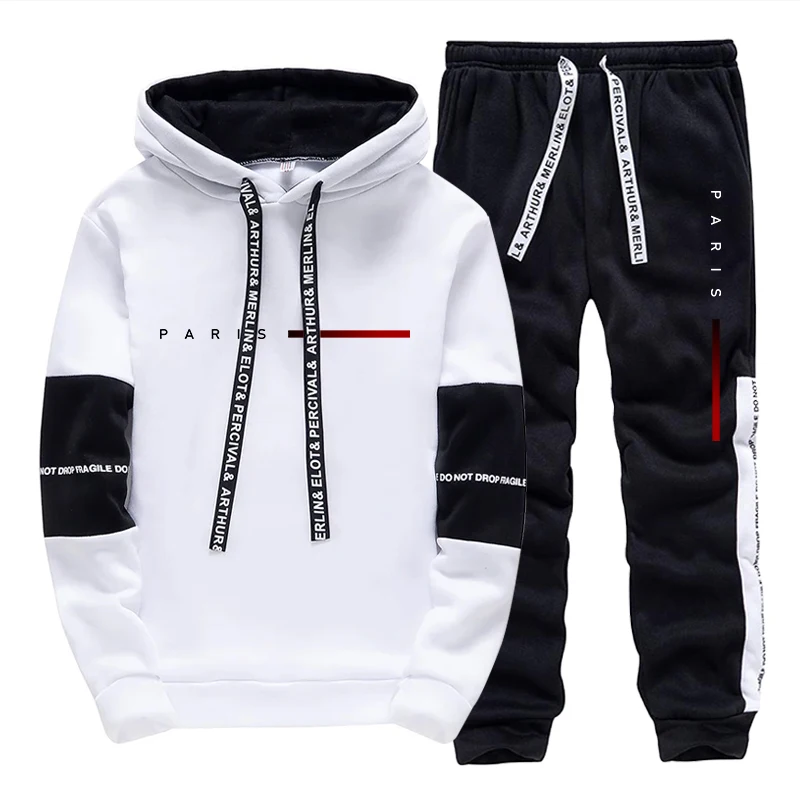 Мужской комплект в стиле париж – обзор и цена Streetwear Hoodie