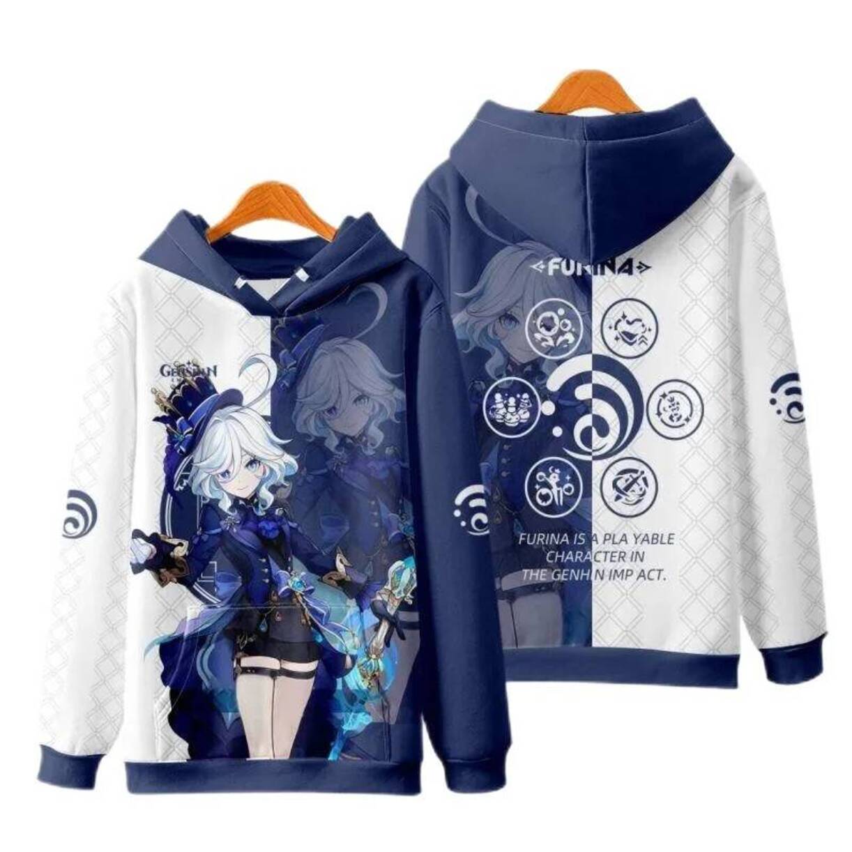 Аниме-костюм Genshin Impact Фу – обзор и цена Streetwear Hoodie