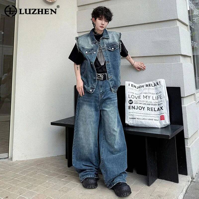 LUZHEN 2026 Летний джинсовый к – обзор и цена Men'S Fashion For 2026