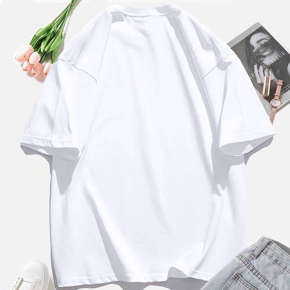 Летние женские хлопковые футбо – обзор и цена Graphic Tee Oversized