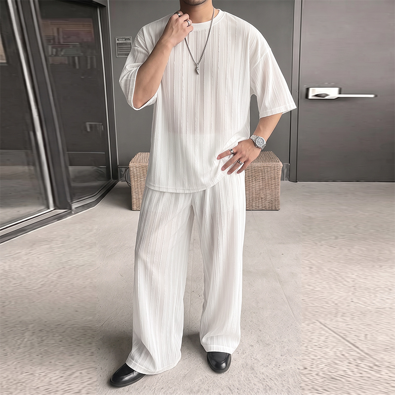 Мужской комплект INCERUN: поло – обзор и цена Men'S Fashion Loose Pants
