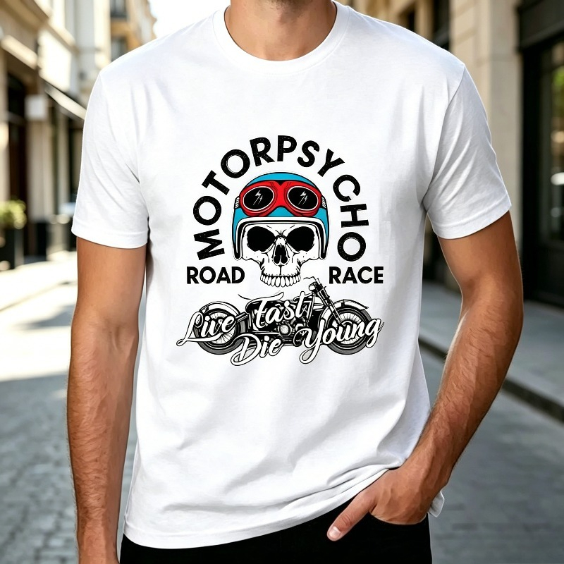 Футболка Motopsyco Biker Skull – обзор и цена Mens Fashion Young