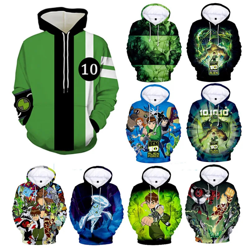 l2025l Новый косплей Ben 10, т – обзор и цена Streetwear Hoodie