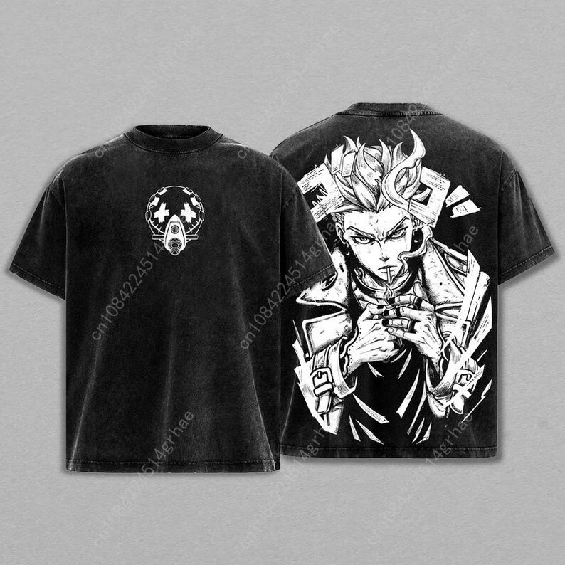 Винтажная футболка Gachiakuta  – обзор и цена Graphic Tee Oversized